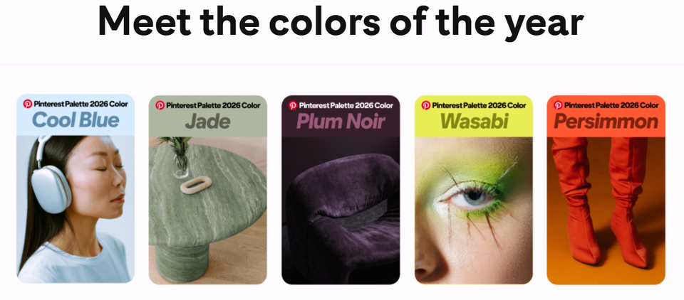 Pinterest 2026 Color Forecast